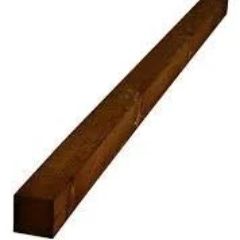 Timber Post 10ft 4x4 - Brown image 0
