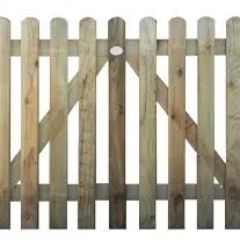 KDM Rounded Top Picket Gate image 0